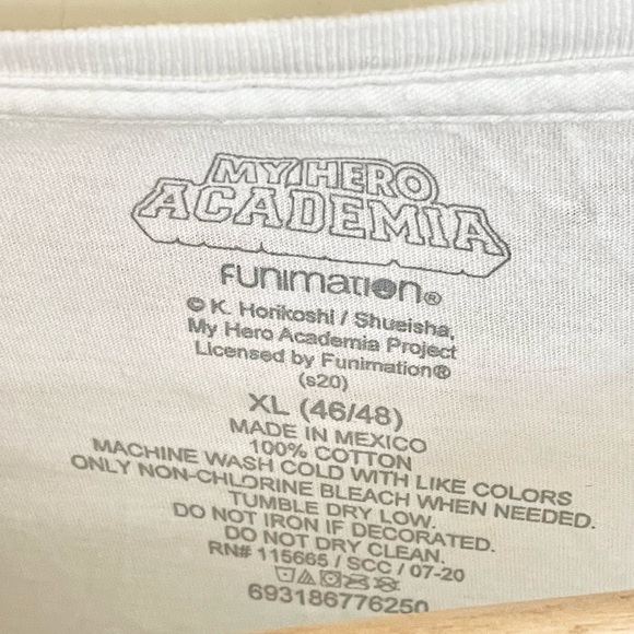 NEW My Hero Academia Deku Izuku Midoriya Graphic White T Shirt Adult size XL - Picture 5 of 5